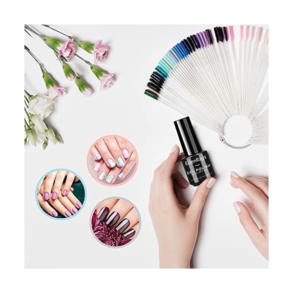 EdenRays-23pcs-Gel-Nail-Polish-Set-Soak-Off-UVLED-Gel-Starter-Kit-20-Vibrant-Colors-Base-Coat-Glossy-Matte-Top-Coat EdenRays 23pcs Gel Nail Polish Set, Soak Off UV/LED Gel Starter Kit, 20 Vibrant Colors, Base Coat, Glossy & Matte Top Coat, 23 Count (Pack of 1)