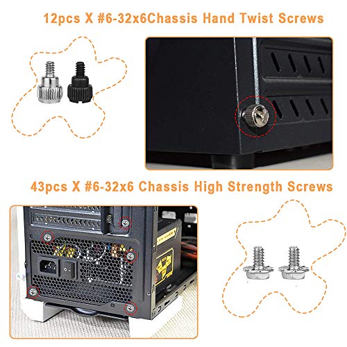 Bolatus 332 stuks persoonlijke computerschroeven, computerschroeven, standoffs, laptop, moederbord schroeven, set met… - Image 6