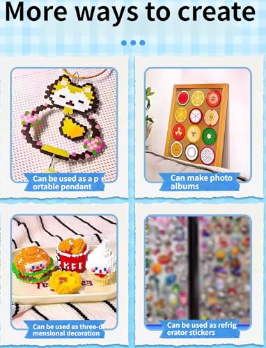 Perles fusibles kit complet de 120 couleurs avec fer intégré pour création DIY