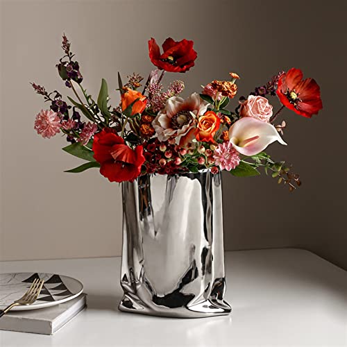 Vase en céramique de luxe léger avec pot de fleurs pour centres de table