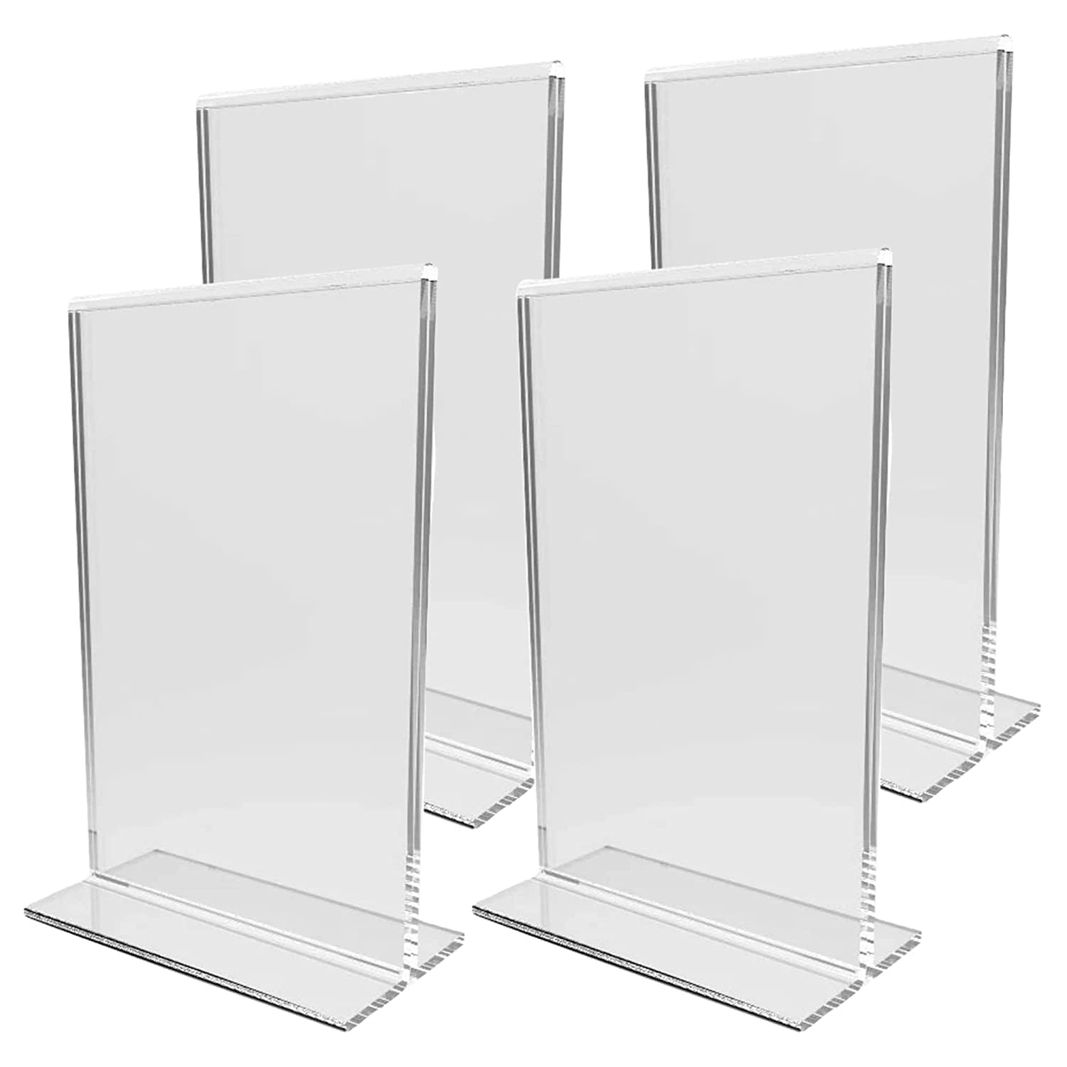 CPI Acrylic Display Stand 4X6 Inch (A6), T Shape Sign Holder Double Sided Table Menu Stand, Perfect for Restaurants, Promotions, Photo Frames, School, Office, Hotel, Party (Set of 4)-image-30