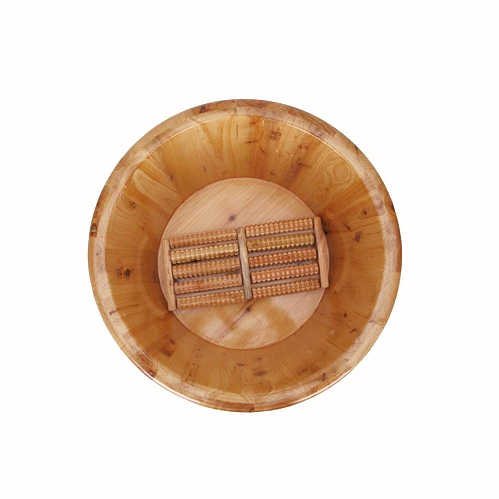 Pediluvi per Uso Domestico Vaschetta in Legno di Gomma Vaschetta per pediluvio Pediluvio Vaschetta per pediluvi Lavare Il Massaggio ai Piedi in Botte di Legno