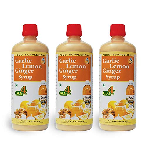 SKSBs GLG4 - Garlic, Lemon, Ginger, Apple Cider Vinegar Syrup (without Honey) Immune Support, Wellness, and Flavorful Health Blend for Your Daily Ritual 525 ml (B07H1KW8BF) Amazon Price History, Amazon Price Tracker