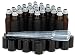 Vivaplex, 24, Frosted Amber, 10 ml Glass Roll-on Bottles with Stainless Steel Roller Balls. 3 - 3 ml Droppers included