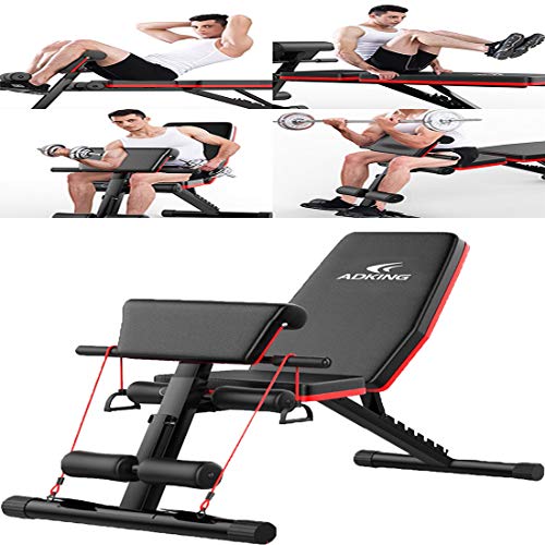 Sit Up Bench 5 Speed Adjustable Foldable Multi-Workout Abdominal Hyper Back Extension Bench