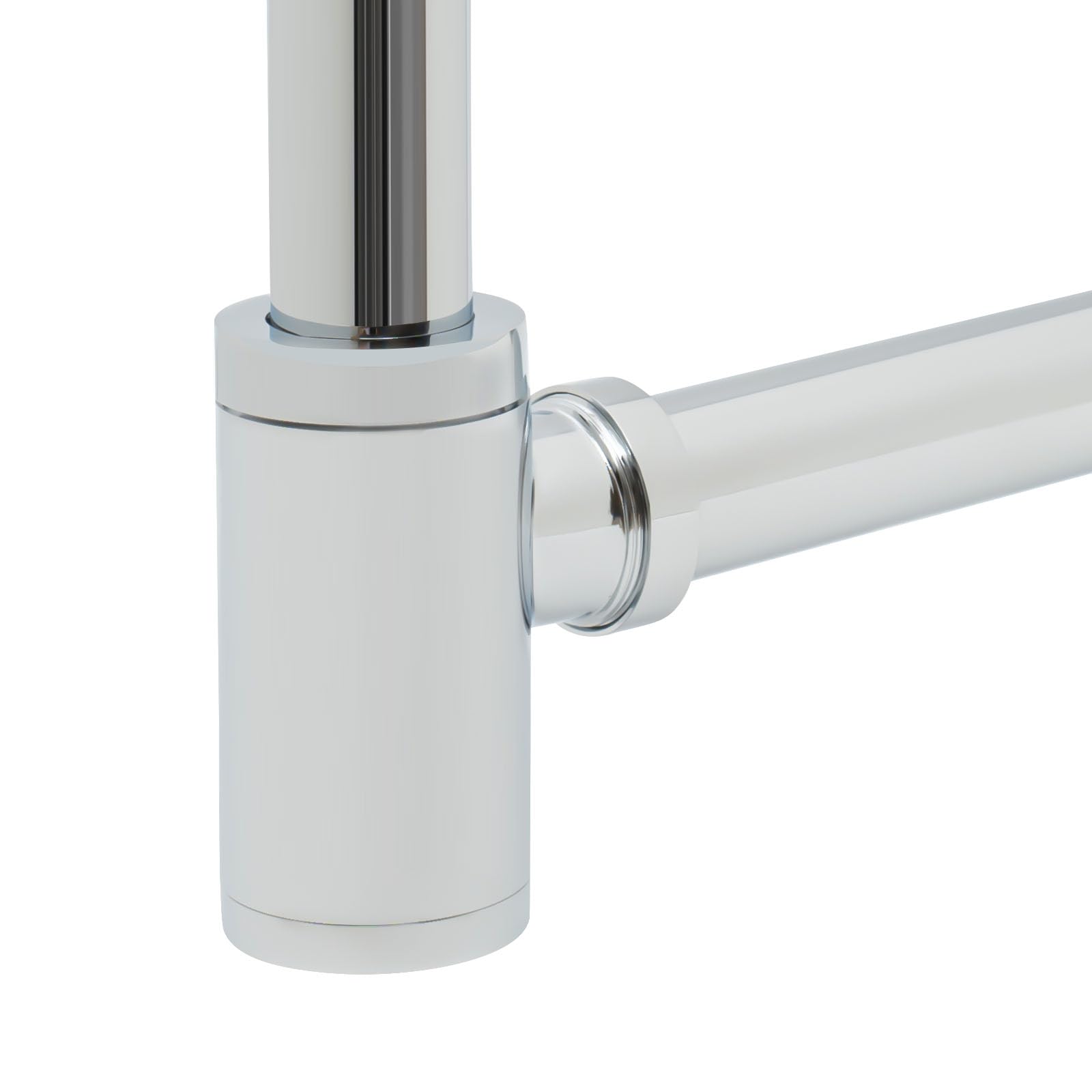 Fregadero con rebosadero, sifón de lavabo, grifo de desagüe desplegable, lavabo de baño, desagüe