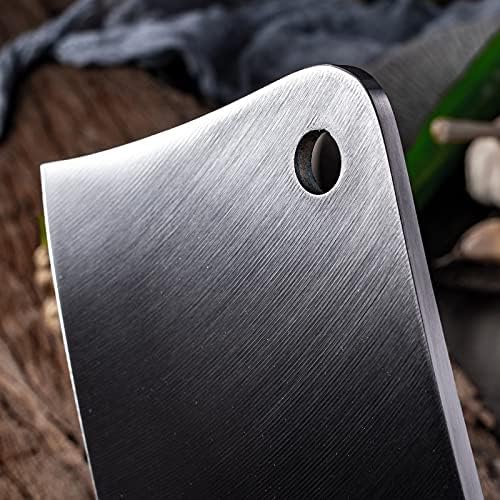 Meat Cleaver,Cleaver Knife 7.8inch Thickened Big Bone Chopping Knife Vegetables Cutter Stainless Steel Butcher Cleaver Meat Slicing Kitchen Accessories
