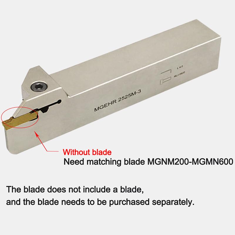 1Pcs MGEHR Lathe Machine Grooving Turning Tool Holder High Quality Lathe Tool Holder CNC Lathe Tools for MGMN Carbide Inserts(MGEHR1616H-5)