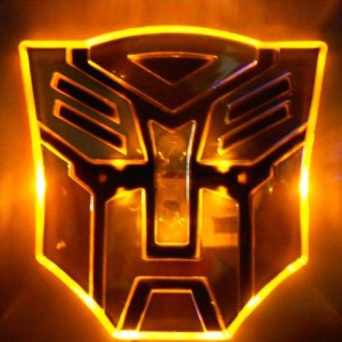 TORCHSTAR Edge Glowing LED Transformers Autobots Car Emblem - Amber