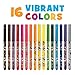 Smarkers - Washable Patented Gourmet Scented Markers, Assorted Colors, Standard Point Felt Tip, 16 Count