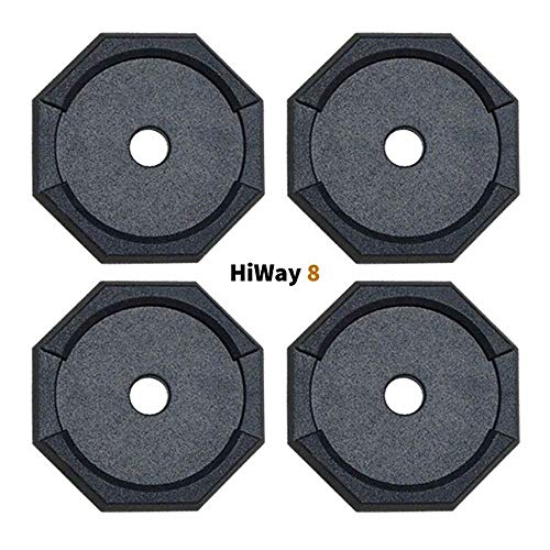 SnapPad HiWay RV Leveling Pads - Permanent Jack Stabilizers for RVs - 8" Round Leveling Jack Pads for HWH Leveling System - Heavy Duty Replacement for Blocks - Made in The USA (4-Pack) -  Origen RV Accessories