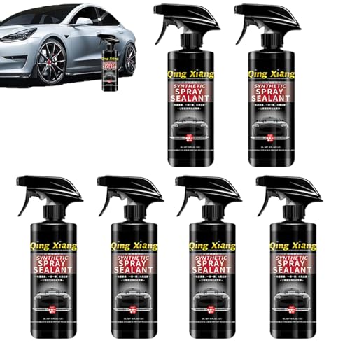 車用コーティング剤、Qing Xiang Synthetic Spray Sealant カーコーティング剤車 ガラスセラミック 車用ナノスプレーコーティング、カーワックス スプレー撥水防汚 クイックスプレー 耐高温 全車適用 500ml (500ml*6