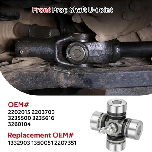 Juntas universales RZR 1000 900 800, repuesto de eje de hélice delantero 2202015 6