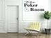 Boodecal Quote Series The Poker Room Playing Cards Decal Quote Vinyl Lettering Sayings Wall Dino Decor Stickers for Home Family Personalized DIY Casino Playing Card Coffee Store 39*20 Inches