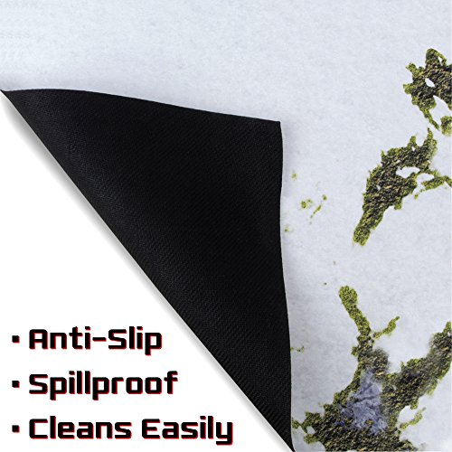 6' X 4' Wargaming Battle Mat With Hex Grid, Neoprene Winter War Snow Field Terrain, Large Size Battlemat With Carry Bag #TOP5