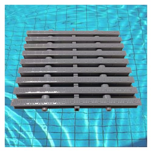 Grille de trop-plein pour piscine anti-stagnation de 30 cm d'évacuation