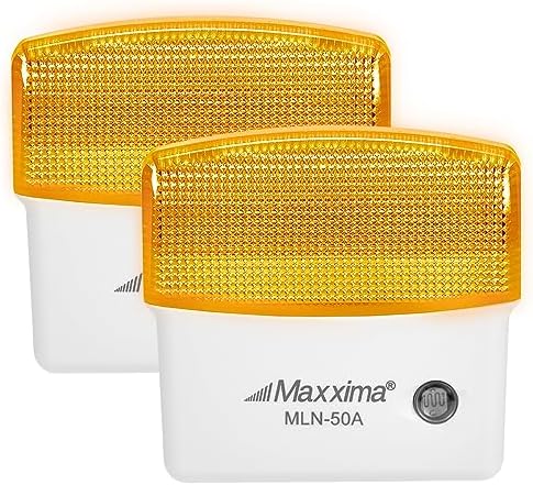 Maxxima LED Night Light with Dusk to Dawn Sensor - Featuring 25 Lumens