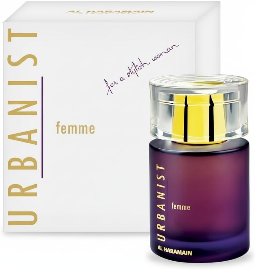 Al Haramain Urbanist Femme 100ml Eau de Parfum Spray | Perfume for Women | Women’s Luxury Fragrance | Arabic Perfume with Fresh Fruity Floral Notes | Musk Amber Patchouli Scent