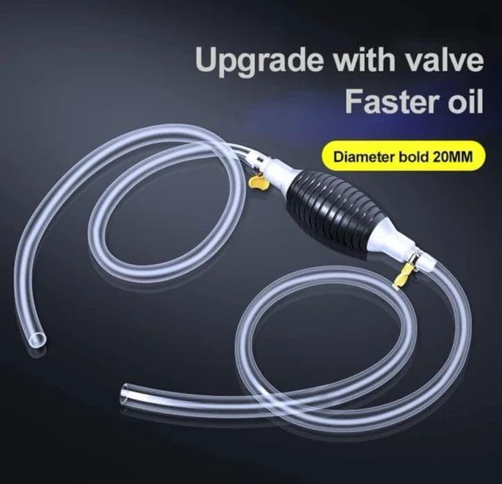 Fuel Transfer Pump Kit | High Flow Manual Siphon Pump | Portable Hand Pump for Petrol, Diesel, Oil, Water | Car Fuel Transfer Pump for Easy Liquid Transfer - Image 5