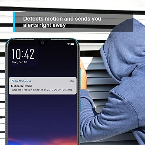 TP-Link Tapo C200 WiFi FHD bewakingscamera voor binnen, 360° rotatie, 2-weg audio, 9m nachtzicht, Bewegingsdetectie en… - Image 4