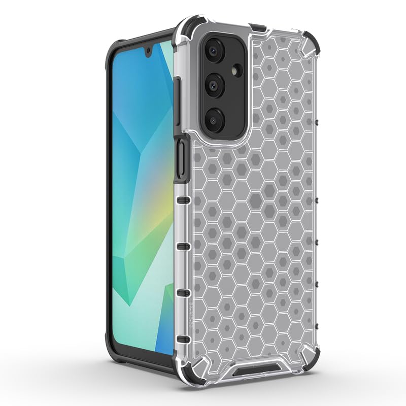 Image of Plastic Bumper Back Case Cover for Samsung Galaxy A16 5G (Transparent)