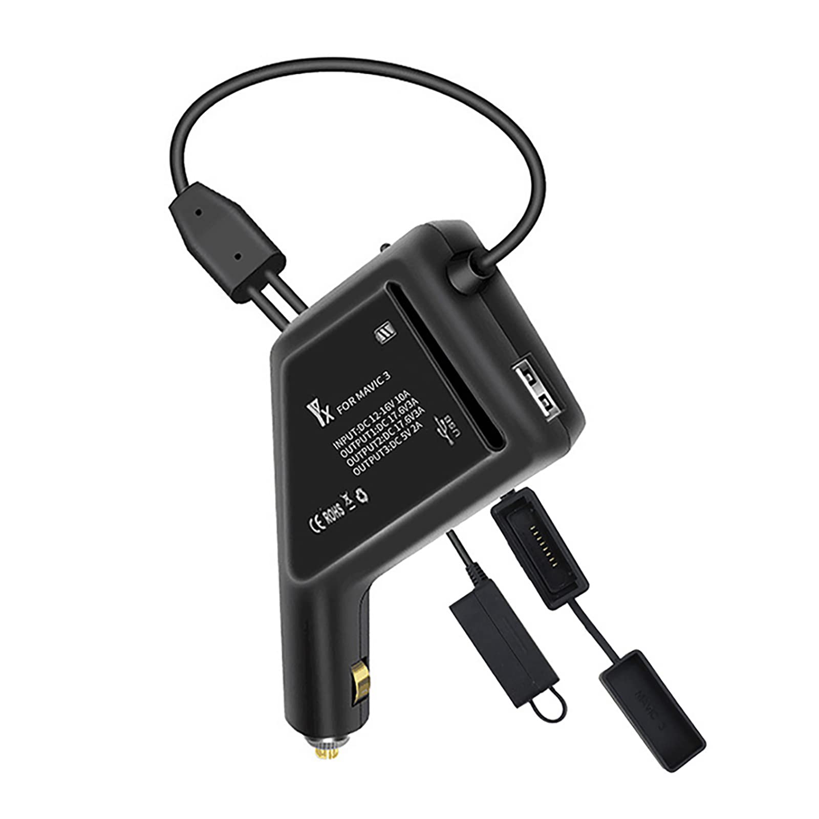 Amazon.co.jp: LICHIFIT DJI Mavic 3用3イン1車載充電器 USB充電器