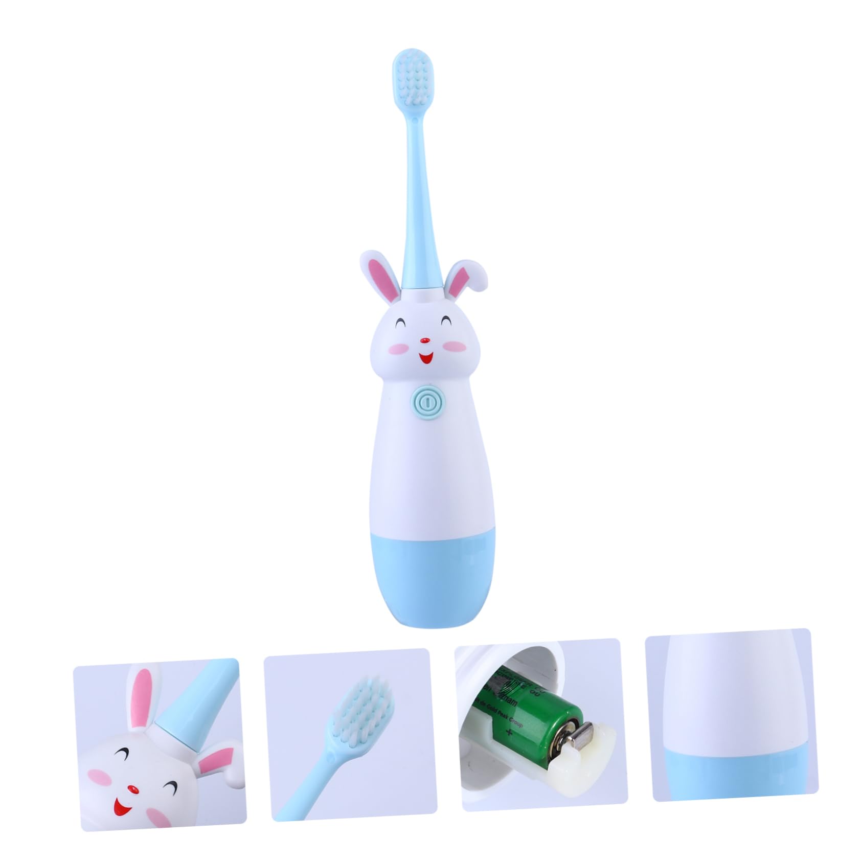 Beavorty 2 Set Di Spazzolini Elettrici Per Bambini Con A Forma Di Cartone Animato Per Bambini Piccoli Setole Comode 0 5 W