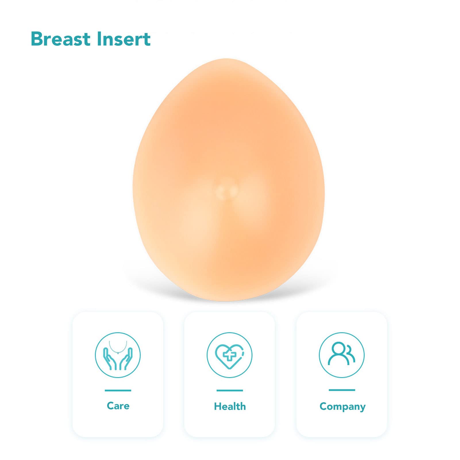 Forme del Seno in Silicone, Reggiseno di Simulazione 120 G con Inserti di Tette Finte, Seni Finti a Forma di Goccia, Protesi per Mastectomia, Transgender, Pezzo Singolo