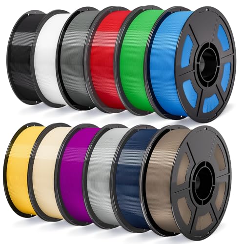 Image of 3D Printer Petg Filament 12KG Bundle 30-300mm /s for Bambu Lab AMS,AMS Lite | High toughness is suitable for functional parts;prevents nozzle clogging and air bubbles1.75mm is suitable for Bambu printers
