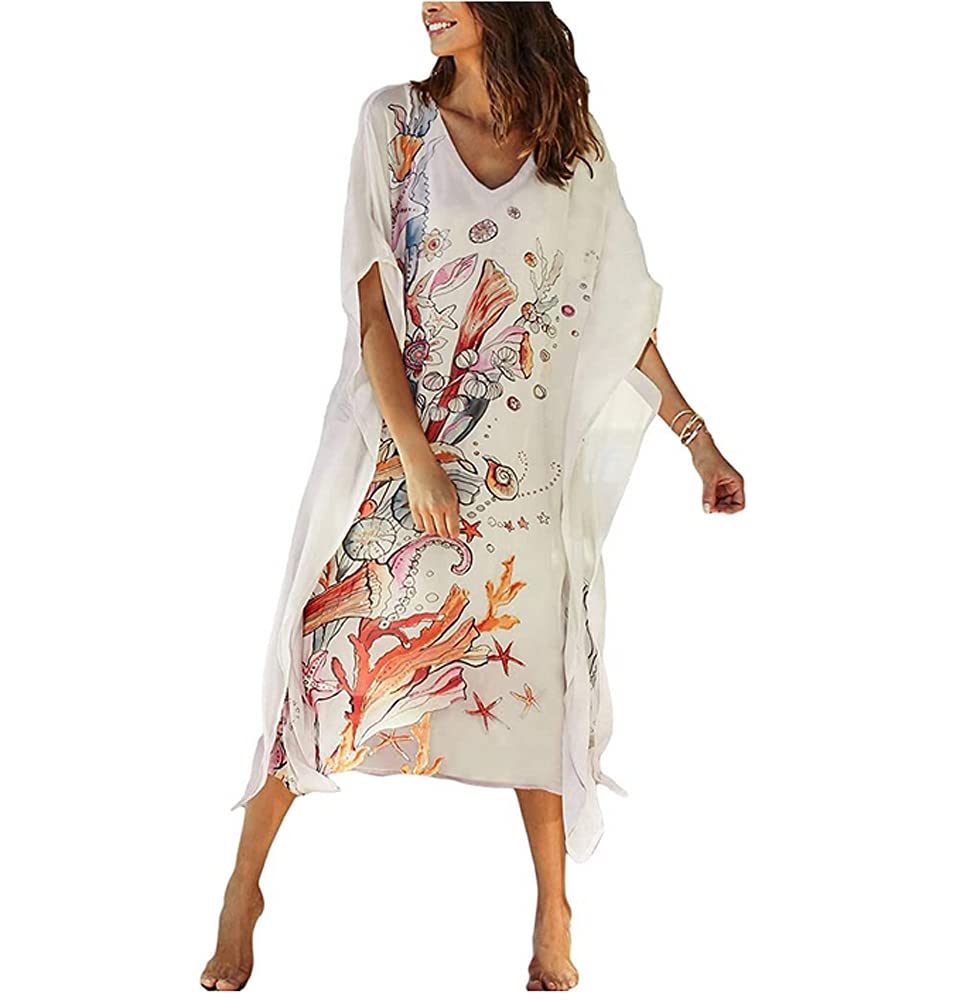 ZHIYU Caftano Donna Mare Mare Abiti Lunghi Estivi Camicia Abito Spiaggia Spiaggia Lungo Kimono Costumi Da Bagno Bikini Beach Bikini Beach Maniche Casual 123377646 ZHIYU Caftano Donna Mare Mare Abiti Lunghi Estivi Camicia Abito Spiaggia Spiaggia Lungo Kimono Costumi Da Bagno Bikini Beach Bikini Beach Maniche Casual 123377646