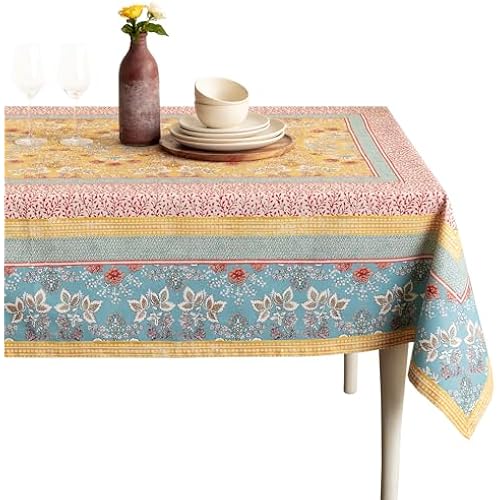Maison d' Hermine Table Cloth Square Table Reusable 100% Cotton 54"x54"