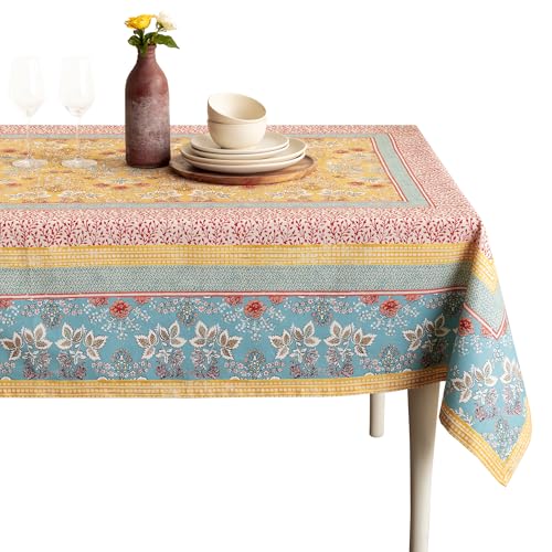 Maison d’ Hermine Table Cloth Rectangle Table Reusable 100% Cotton 60″x90″