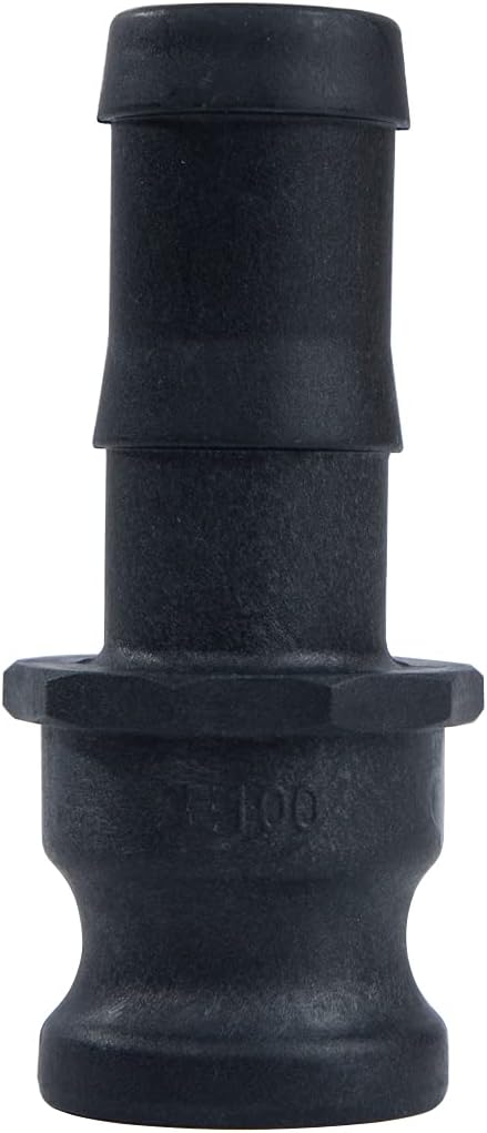 Quafwia 2 pcs Polypropylene Cam lock Fittings (1" Part E) Cam and Groove Hose Fitting, Male Adapter x Hose Shank, suction hose camlock fittings (1") : Industrial & Scientific