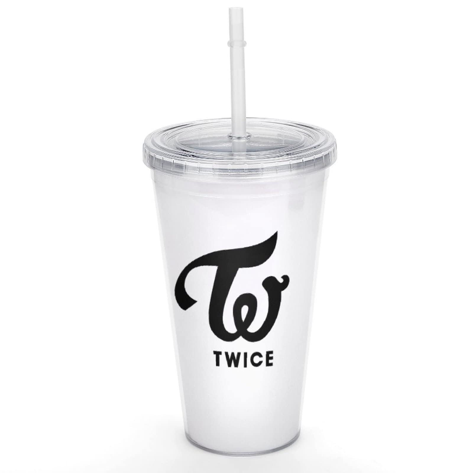 Amazon | TWICE ストローボトル 水筒 ストローボトル 2層構造 漏れない