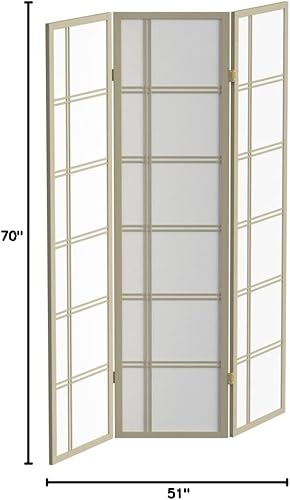Miniatura 8 de Red Lantern Divisor de habitación Shoji de doble cruz de 6 pies de alto, color gris