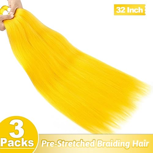 Vista 140 de Brown Braiding Hair 26 Inch Pre stretched Braiding Hair Extensions Yaki Braids Hair Hot Water Setting Synthetic Hair Colored Braiding Hair Pre 30#