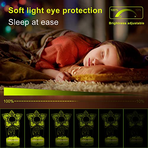 Carryfly 3D Stranger Night Light Illusion Lamp, Eleven Lamp (2 Patterns) & 16 Color Change With Remote Control Kids Room Decor, Anime Lamp Eleven Birthday Xmas Gifts For Kids Boys Girls Teen Friend #TOP1
