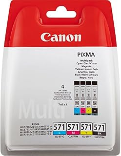 Canon Original CLI-571 Ink Cartridges - Cyan, Magenta, Yellow and Black