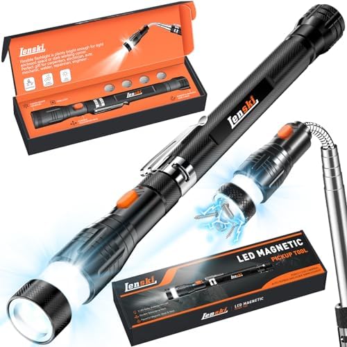 Lenski Stocking Stuffers for Men Adults, Christmas Gifts for Men Magnetic Pickup Tool, Mens Grandpa Husband Gifts, White Elephant Gifts for Adults, Cool Stuff Gadgets