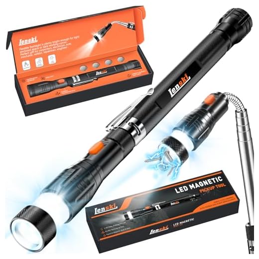 Lenski Stocking Stuffers Gifts for Men, Magnetic Pickup Tools, Christmas Gifts for Men Who Have Everything, Cool Gadgets for Men, Dad Gifts Unique Gifts for Him, Dad, Husband, Boyfriend, Grandpa