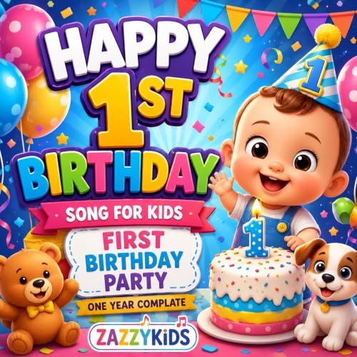 Happy 1st Birthday Song for Kids | First Birthday Party | One year complate