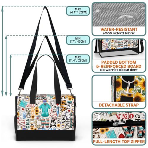 Bolsa Tote impermeable grande 84hoods con cierres y bolsillos miniatura 4