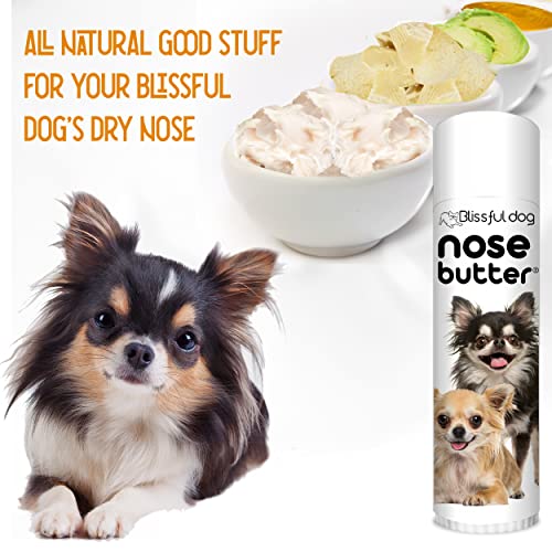 Image of The Blissful Dog Long Coat Chihuahua Nose Butter for Dry, Cracked Skin, Lick-Safe Dog Nose Balm with Moisturizing Shea Butter, Almond, Olive, and Essential Oils, Pet Supplies, Uncented, 0.50 oz.
