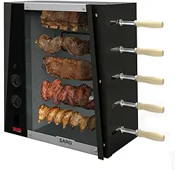 CHRGLP Assador rotativo de 5 espetos a gás GLP