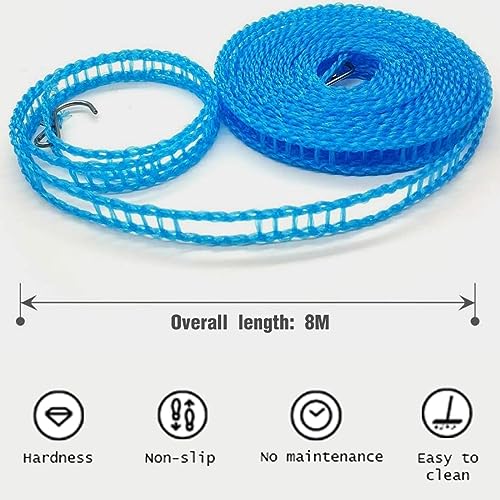 USTNIR Filo per Stendere il Bucato da Esterno, 8m