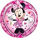 Cialda Tonda In Ostia Rosa Minnie Decorazioni Torta Compleanno Dischi Commestibile