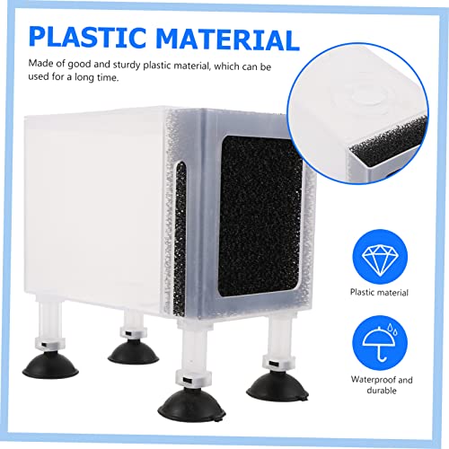 Hohopeti Pond Pump Filter Box Wear-Resistant Protective Pump Container with Filter Design Lightweight Compact Outdoor Fountain Accessory 5.90X5.51X3.54In