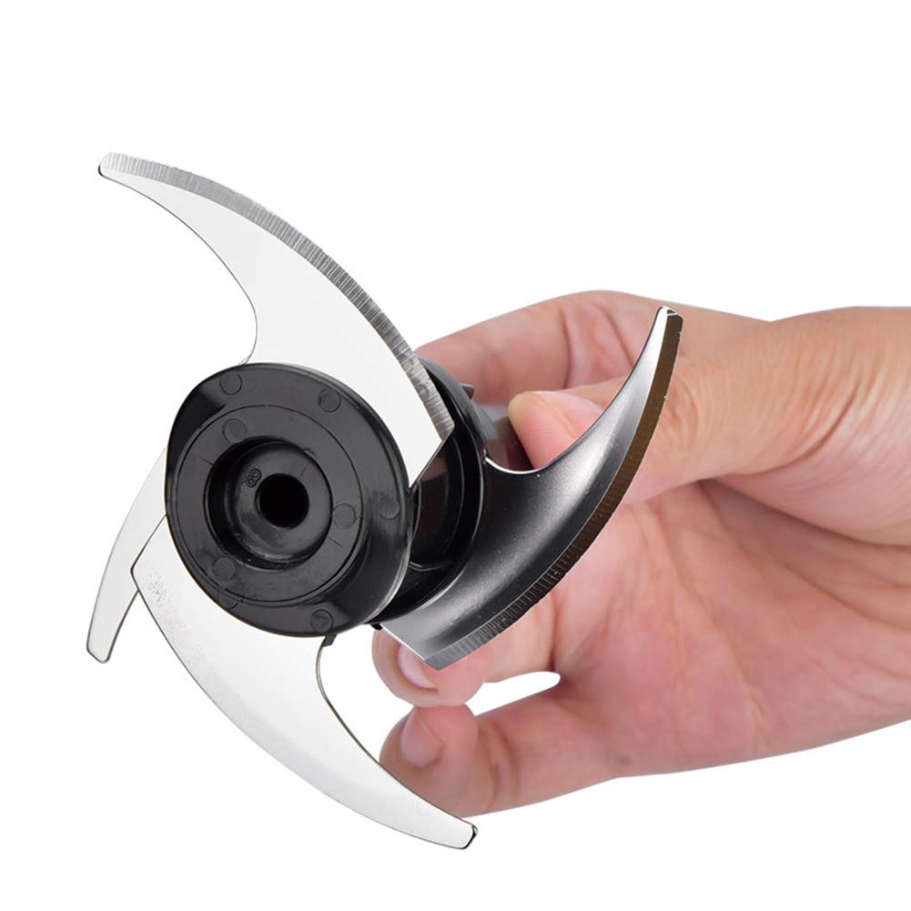 4-In-1 Frullatore A Immersione Con Frusta, 500 W 2 Velocità Stick Blender Con Robot Da Cucina, Becher Da 600 Ml, Lama in Acciaio Inossidabile Per Alimenti Per Bambini,Nero