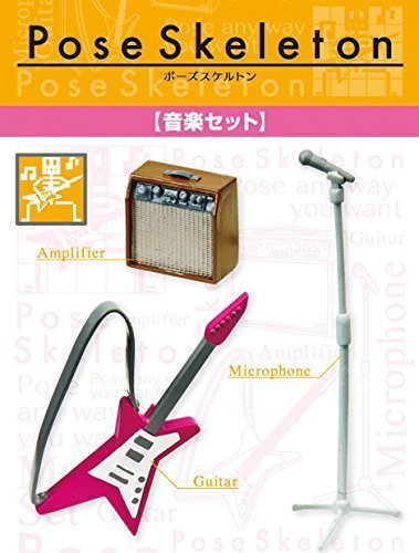 Pose skeleton accessories music set Re-Ment