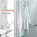 Kontoyo Shower Door Hooks(7.5 Inch),Extended Over Door Hooks for Bathroom Frameless Glass Shower Door,Stainless Steel Towel Hooks,Heavy Duty Rack Hooks for Robe,Towel-2 Pack-Silver